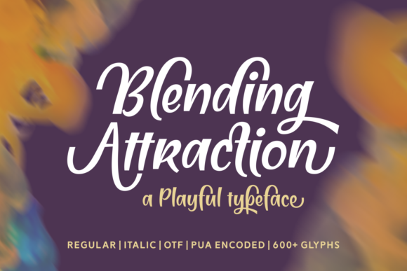 Blending Attraction: A Whimsical Font for Creative Design