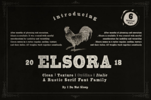 Elsora: A Vintage Sans Serif Font