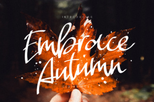 Embrace Autumn Font: A Relaxed Script for Editorial Design