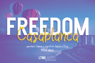 Freedom Casablanca Duo: A Script Font That Gives Small Brands a Polished Edge