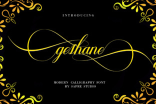Geshane: A Elegant Script Font for Designers