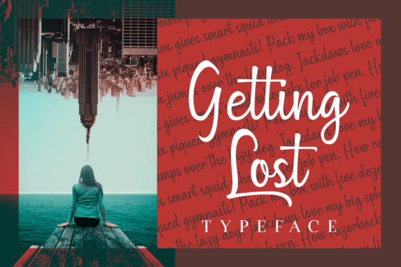 Getting Lost Font for Creative Projects