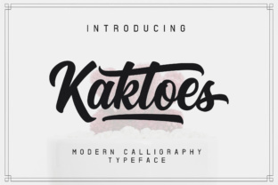 Kaktoes: A Vintage Script Font That Balances Clean and Rough