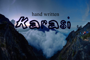 Karasi: A Bold Handwriting Font for Web Design