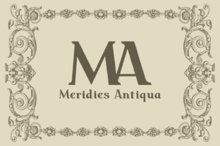 Meridies Antiqua: A Stylish Serif for Designers
