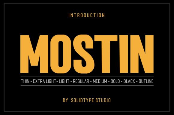 Mostin: A Font for Business Brilliance