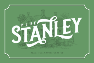 Neue Stanley Font for Editorial Design