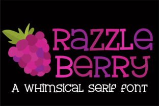 Razzle Berry: A Creative Serif Font
