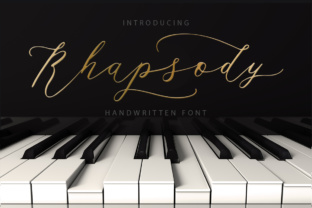 Rhapsody: A Bouncy Script Font for Handmade Product Designs