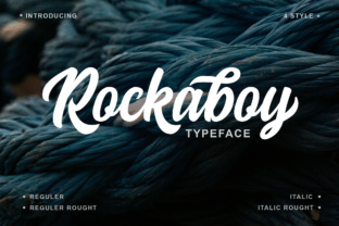 Rockaboy: A Bold Script Font for Editorial Storytelling