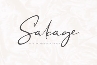 Sakage: A Handwritten Font for Elegant Design