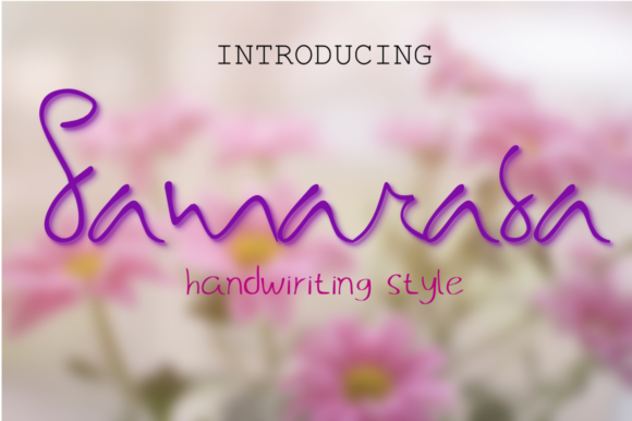 Samarasa: A Feminine Handwritten Font for Polished Branding