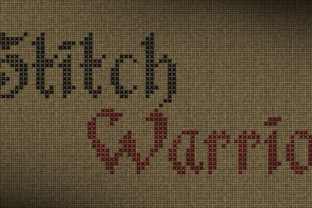 Stitch Warrior: A Gothic Stitch Font That Earns Its Place in Campaign Design