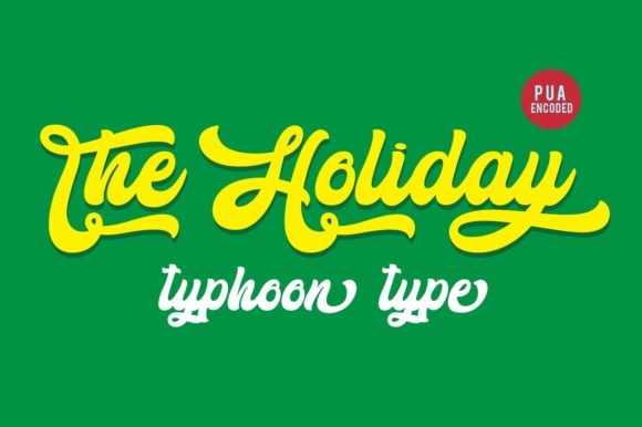 The Holiday Font: A Bold Script for Creative Makers