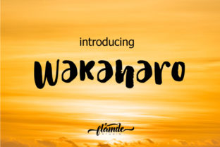 Wakaharo: A Playful Script Font