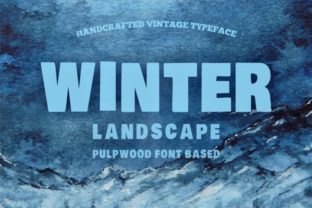 Winter Landscape Font